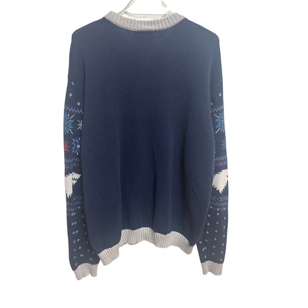Game of Thrones "Winter Is Coming" Navy Blue Fantasy Crew Neck Sweater S Large - Picture 6 of 12